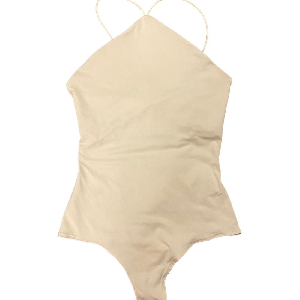 Crème H&M Bodycon Shirt